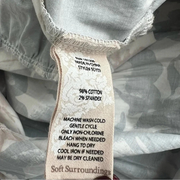 Soft Surroundings Moonglow Cotton Button Front Tea Midi Shirt Dress collated - Picture 14 of 15